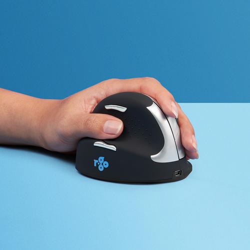 R-Go Tools R-Go HE Mouse, Ergonomic mouse, Medium (Hand Size 165-185mm), Left Handed, wireless
