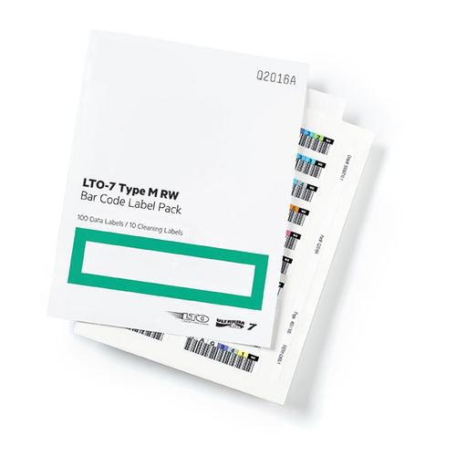 HP LTO-7 Ultrium Type M RW Bar Code Label Pack