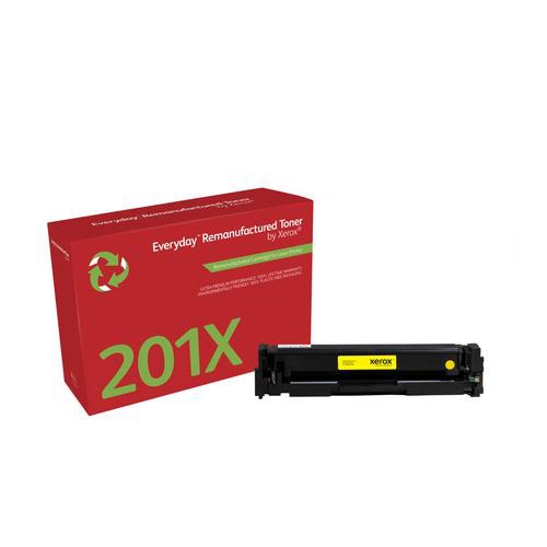 Everyday Remanufactured Toner replaces HP 201X (CF402X), High Capacity