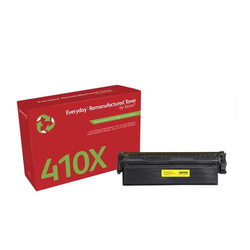 Everyday Remanufactured Toner replaces HP 410X (CF412X), High Capacity