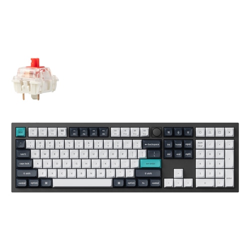 Keychron Q6 Max keyboard Universal USB + RF Wireless + Bluetooth QWERTY UK English Black, White