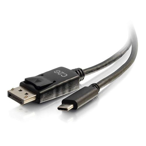 C2G 6ft (1.8m) USB-C to DisplayPort Adapter Cable 4K 30Hz - Black