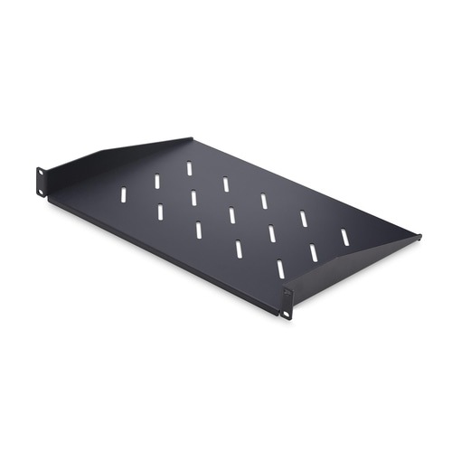StarTech.com 1U Vented Server Rack Shelf, 12in/31.5cm Mounting Depth, Cantilever Tray For 19 Rack/Cabinet, SPCC Steel, Max 25lb/11.3kg, Includes Cage Nuts/Screws