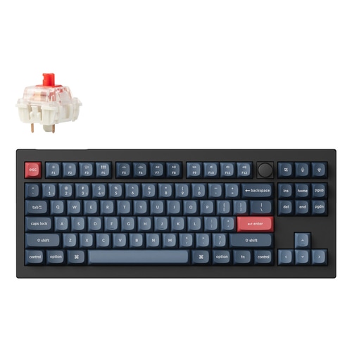 Keychron V3 Max keyboard Universal USB + RF Wireless + Bluetooth QWERTY UK English Black, Grey