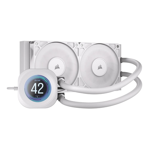 Corsair Nautilus 240 RS LCD Processor All-in-one liquid cooler 12 cm White 1 pc(s)