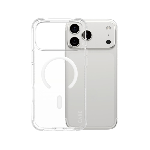 PanzerGlass CARE by  Fashionable Case Samba Transparent w. White MagSafe iPhone 17 Pro Max