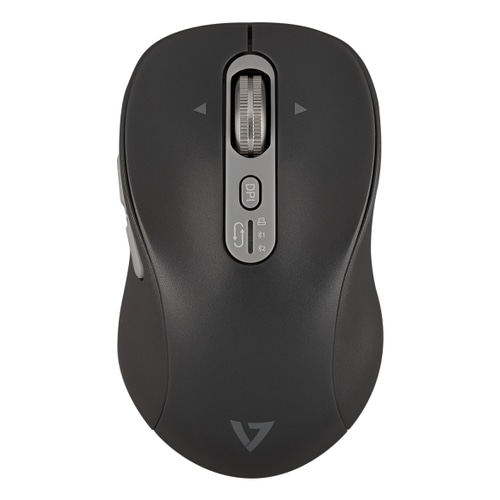 V7 MW600BT Dual Mode Bluetooth 2.4Ghz Fast, Side Scroll Mouse - USB-C Rechargeable - Wireless Connectivity - 2-Bluetooth Channels, 1-2.40 Ghz Channel - 7 Button(s) - Selectable 1000-1600-2400-3200 dpi - Battery included - Windows - MacOS - ChromeOS