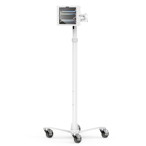 Compulocks iPad Pro M4 11 (2024), Apex Enclosure Rolling Cart - Rise Freedom Extended White