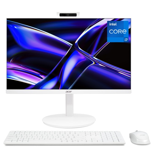 Acer Aspire C27-A All-in-One Desktop - Intel Core i7-1355U, 8GB, 1TB SSD, Integrated Graphics, 27 Full HD, Windows 11, White
