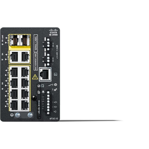 Cisco Catalyst IE-3100-8T2C-E network switch Managed L2 Gigabit Ethernet (10/100/1000) Black