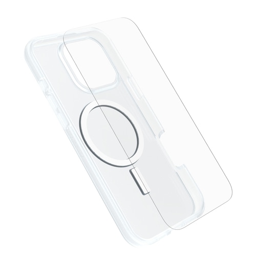 OtterBox React Series for MagSafe + Glass for iPhone 16 Pro Max, Clear