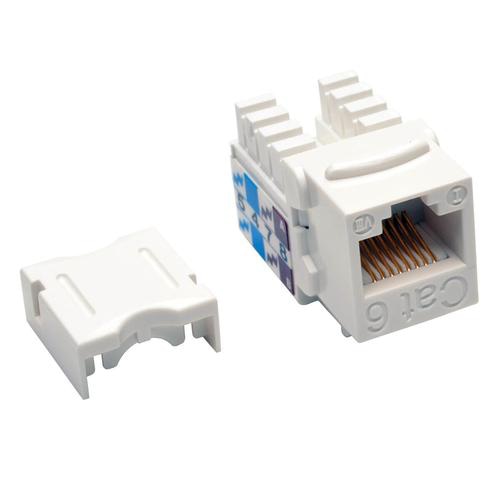 Tripp Lite N238-001-WH Cat6/Cat5e 110 Style Punch Down Keystone Jack - White, TAA