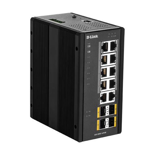 D-Link DIS-300G-14PSW Managed L2 Gigabit Ethernet (10/100/1000) Power over Ethernet (PoE) Black