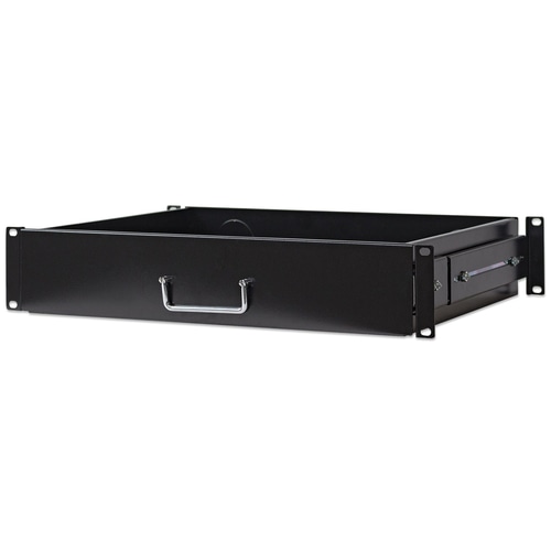 Intellinet 19 Drawer Shelf, 2U, Shelf Depth 350mm, Max 30kg, Black, Three Year Warranty