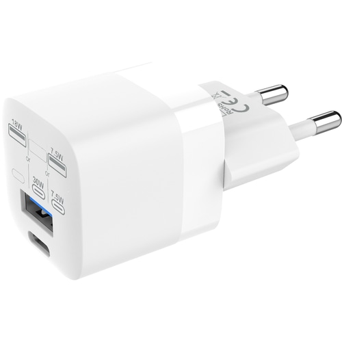 Vision TC-PUSBEU/30 mobile device charger Laptop, Smartphone, Tablet White AC Fast charging Indoor