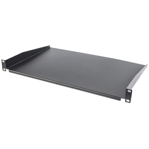 Intellinet 19 Cantilever Shelf, 1U, Shelf Depth 350mm, Non-Vented, Max 25kg, Black, Three Year Warranty