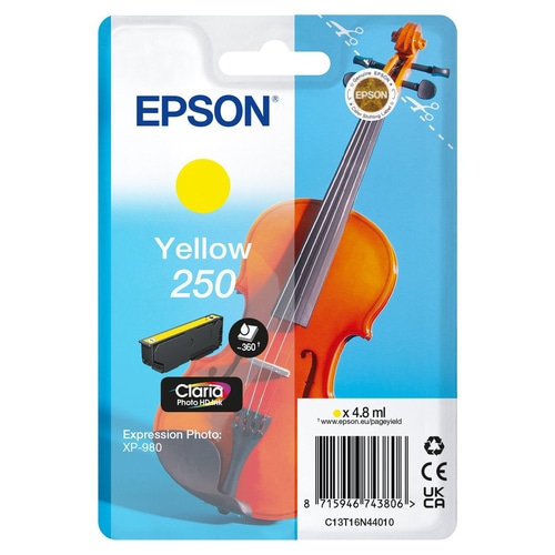 Epson 250 Violin Claria Photo HD ink cartridge 1 pc(s) Original Yellow