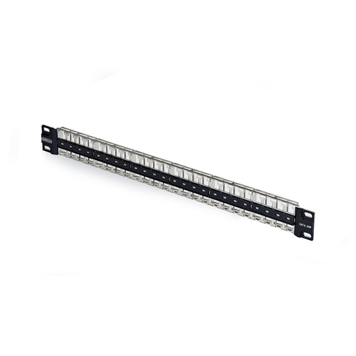 StarTech.com 48 Port 1U Blank Keystone Patch Panel, Rackmount Cat6 Patch Panel for RJ45 STP Ethernet Network Jacks