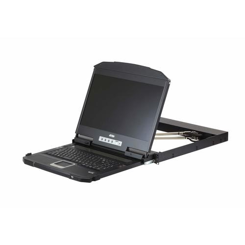 ATEN CL3800NW rack console 47 cm (18.5) 1920 x 1080 pixels Metal, Plastic Black 1U