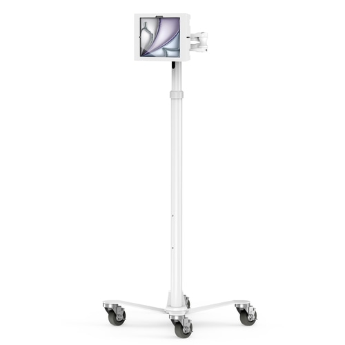 Compulocks iPad Air M2 11 (2024), Apex Enclosure Rolling Cart - Rise Freedom Extended White