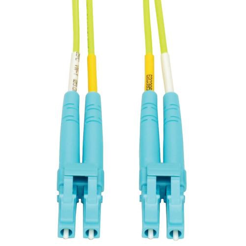 Tripp Lite N820-02M-OM5 100G Duplex Multimode 50/125 OM5 LSZH Fiber Optic Cable (LC/LC), Lime Green, 2 m