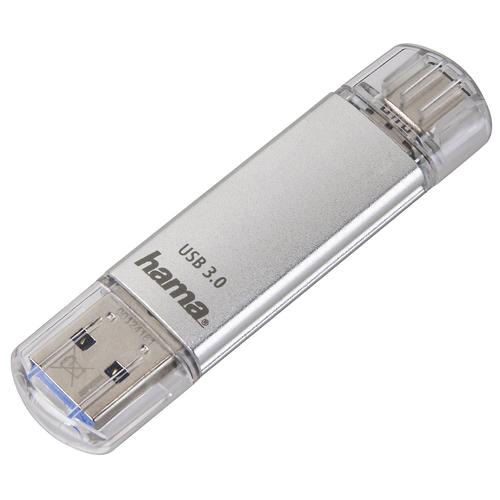 Hama C-Laeta USB flash drive 32 GB USB Type-A / USB Type-C 3.2 Gen 1 (3.1 Gen 1) Silver