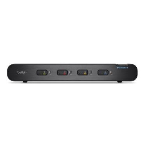 Belkin F1DN104C-3EA KVM switch Rack mounting Black
