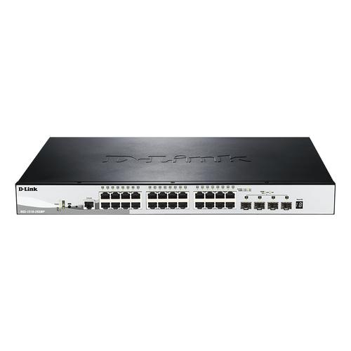 D-Link DGS-1510-28XMP network switch Managed L2/L3 Gigabit Ethernet (10/100/1000) Power over Ethernet (PoE) Black, Grey
