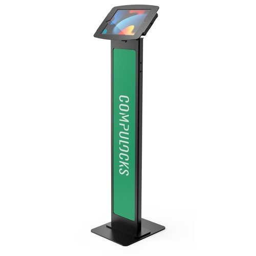 Compulocks iPad 10.2 Space Enclosure Brandable Floor Stand Black