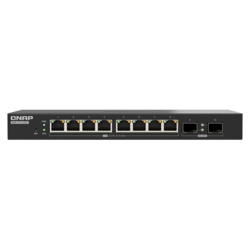 QNAP QSW-L2110-2S8T network switch Managed Desktop Black