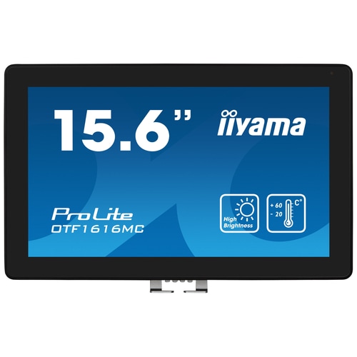 iiyama OTF1616MC-B1 Signage Display Digital signage flat panel 39.6 cm (15.6) LCD 1100 cd/m Full HD Black Touchscreen