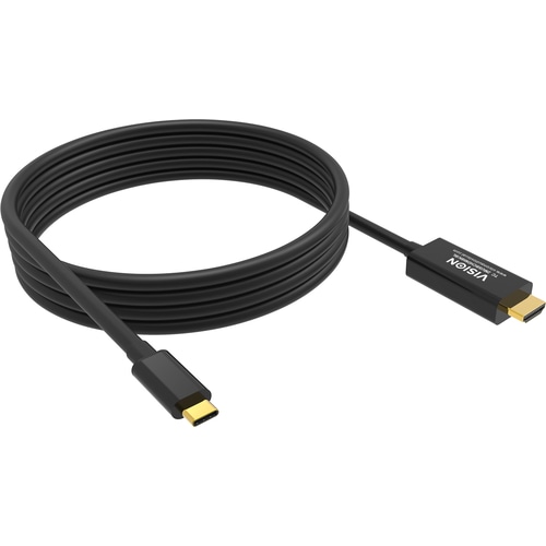 Vision TC 2MUSBCHDMI8K/BL mobile phone cable Black 2 m USB C