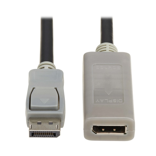 Tripp Lite DisplayPort Extension Cable with Active Repeater and Latching Connector (M/F), 4K 60 Hz, HDR, 4:4:4, HDCP 2.2, 20 ft. (6.1 m), TAA