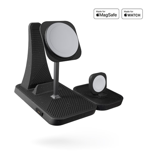 OtterBox Zens 4-in-1 Modular Wireless Charging Station, Black
