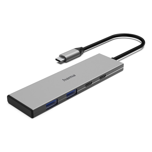 Hama 00200147 interface hub USB Type-C 10000 Mbit/s Grey