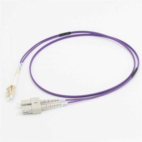 C2G 15M LC/SC OM4 LSZH FIBRE PATCH - VIOLET fibre optic cable