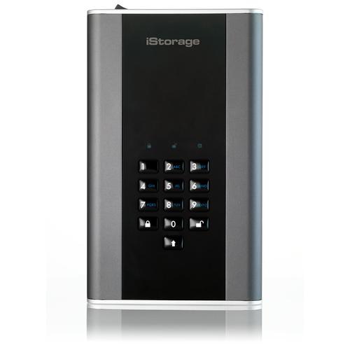 iStorage diskAshur DT2 256-bit 2TB USB 3.1 FIPS Level 3 certified, secure encrypted desktop hard drive IS-DT2-256-2000-C-X