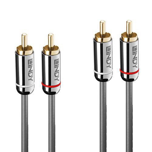 Lindy 3M DUAL PHONO CABLE, CROMO LINE