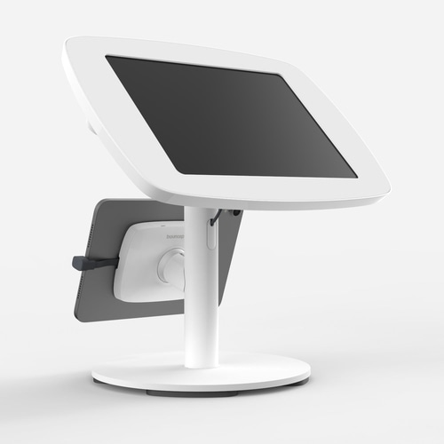 Bouncepad Original Twin + Counter Base | Apple iPad Pro 5th Gen 11-inch (2024) | White | Covered Front Camera and Home Button