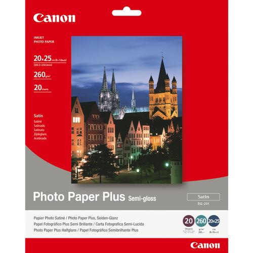 Canon SG-201 Semi-Gloss Photo Paper Plus 8x10 - 20 Sheets
