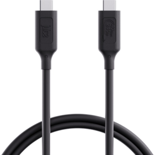 Juice JUI-CABLE-TYPEC-4.0-1M-RND-ECO-BLK USB cable USB4 Gen 2x2 USB C Black