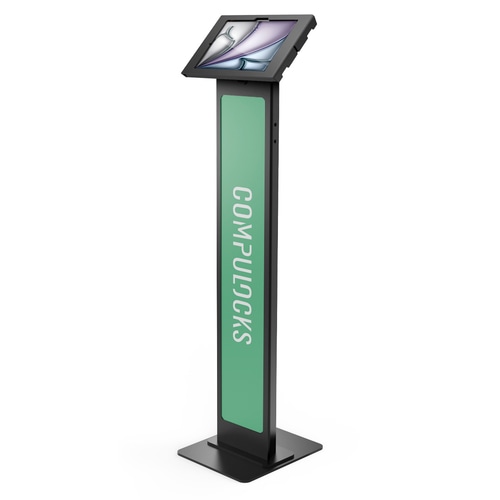 Compulocks iPad Air M2 11 (2024), Apex Enclosure Brandable Floor Stand - Black
