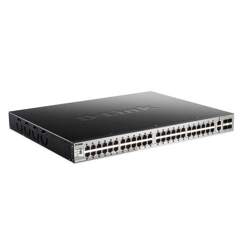 D-Link DGS-3130-54PS Managed L3 Gigabit Ethernet (10/100/1000) Power over Ethernet (PoE) Black, Grey
