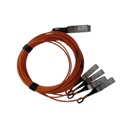 HPE Q9S66A fibre optic cable 5 m QSFP+ 4x SFP+ Orange