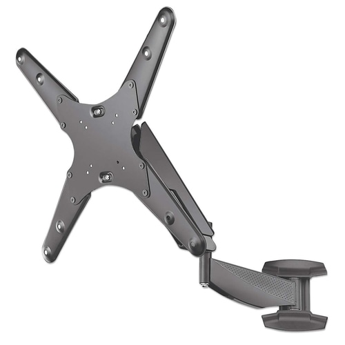 Manhattan TV & Monitor Mount, Wall, Spring Arm, 1 screen, Screen Sizes: 21-55, Black, VESA 75x75 to 400x400mm, Max 30kg, LFD, Height Adjustable Swivel Arm, Lifetime Warranty