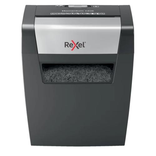 Rexel X406 paper shredder Cross shredding 22 cm Black, Silver
