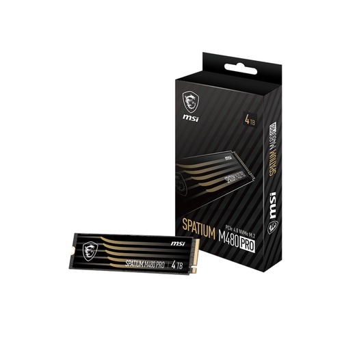 MSI SPATIUM M480 PRO PCIE 4.0 NVME M.2 4TB internal solid state drive PCI Express 4.0 3D NAND