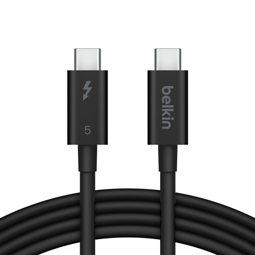 Belkin INZ005HQ1MBK Thunderbolt cable 1 m 120 Gbit/s Black