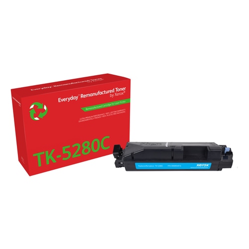 Everyday Remanufactured Everyday Cyan Remanufactured Toner by Xerox compatible with Kyocera TK-5280C, Standard capacity