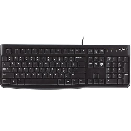 Logitech K120 Corded keyboard USB QWERTY English Black